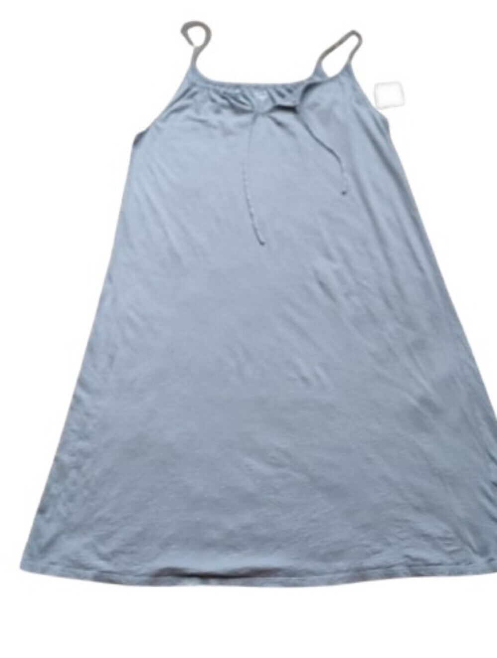 New Without Tags Eileen Fisher Organic Cotton Charcoal Gray Maxi Dress LG